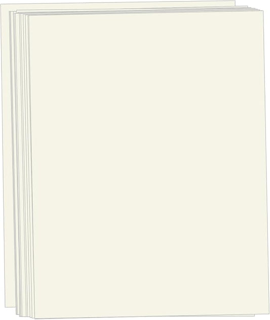 50 Sheets Cream Cardstock 8.5 x 11, Creebe 65lb Off White Card Stock Ivory by Unknown
