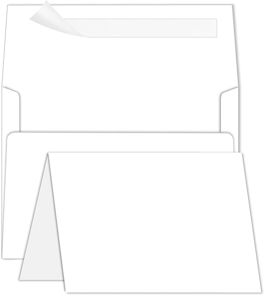 Goefun Blank Note Cards and Envelopes 5 x 7 Folded Cardstock and A7 Envelopes by Goefun