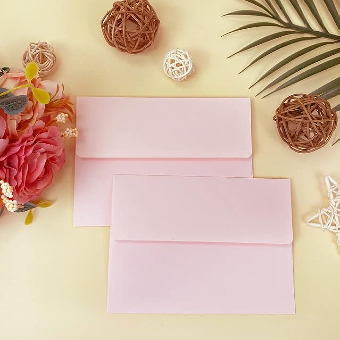 4x6 Pink Envelopes For Invitation, A6 envelope 4.75 x 6.5 inch, 4X6 Envelopes - Image 4