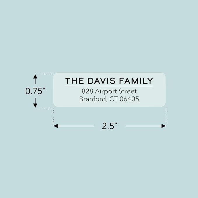 Personalized Clear Return Address Labels - Image 4
