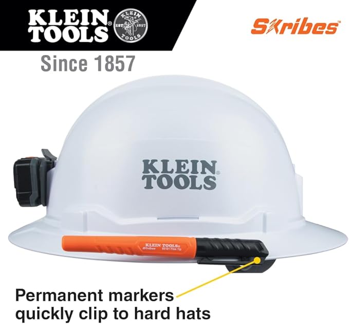 Klein Tools 8610112 Skribes Fine Tip Permanent Markers, Professional-Grade Ink - Image 2