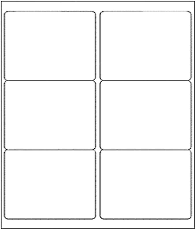 9527 Product 6 up 3-1/3" x 4" Sticker Labels Shipping Address Labels by 9527+Product