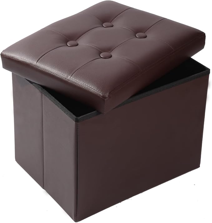 ALASDO Storage Ottoman Footrest Stool Small Ottoman by ALASDO