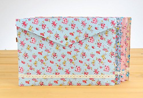 Funny live 4 Pcs Individualized Felt A4 Size Floral Pattern Document Folder - Image 3