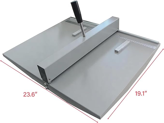 18Inch Manual Creasing Machine Scoring Paper Desktop Paper Card Creaser Scorer with 2 Magnetic Blocks-DeskLoop Office