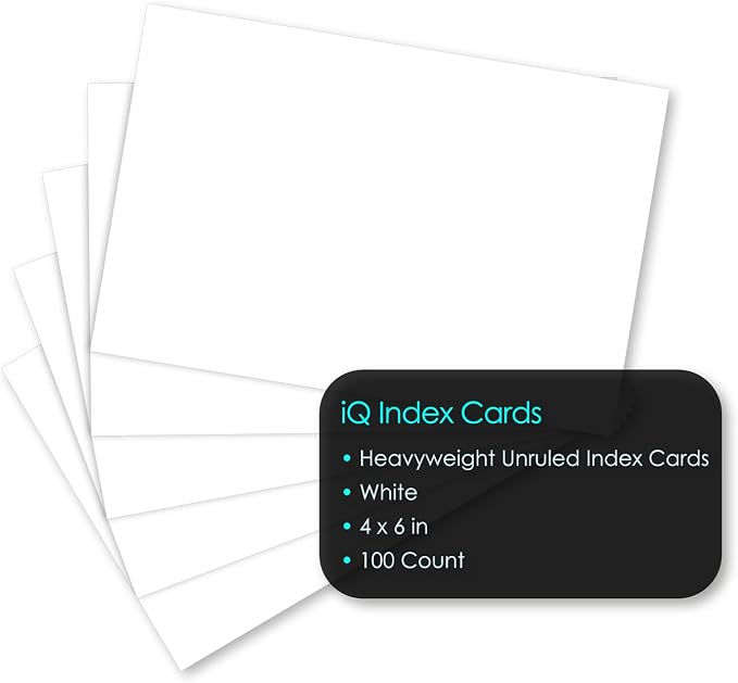 iScholar Index Cards, 4 x 6 Inches, 100 Card Pack - Image 3