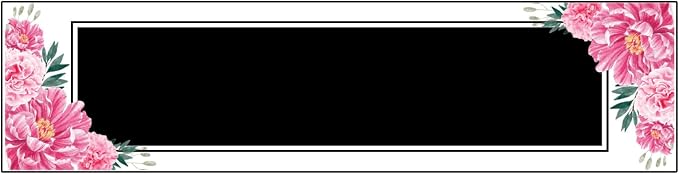 Signs ByLITA Floral Pattern Customized Nameplate | Midnight Bloom Personalized - Image 8