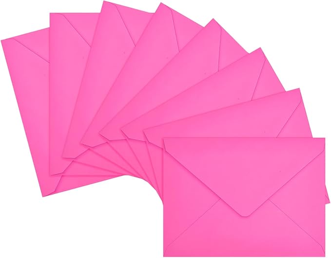 200 Pack A7 Envelopes, Rose Greeting Card Envelopes Self Seal, 5.24 x 7.24 in by LIKAJON