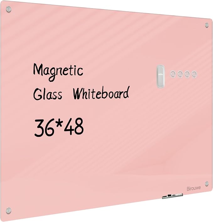 Magnetic Glass Whiteboard by Unknown
