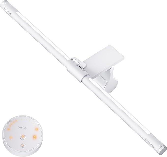 Quntis Monitor Light Bar with Remote, Eye-Care No Glare, Space Saving Home by Quntis