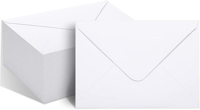 50 Packs of A7 Envelopes for Invitation, Invitation, Baby Shower, Wedding and by Ribetween