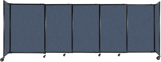 Versare Straightwall Sliding Portable Wall Partition | Freestanding Office by VERSARE