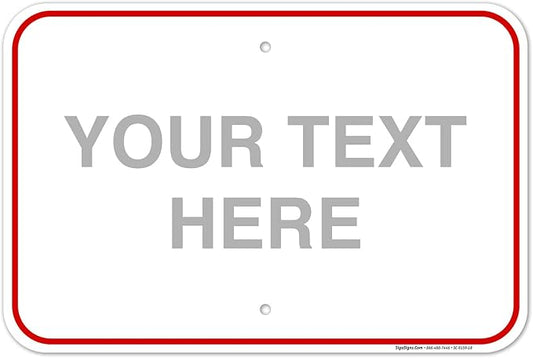 Custom Sign, Personalized Metal Signs, Customize by SigoSigns