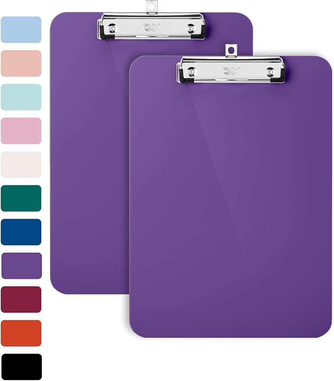 Mr. Pen- Plastic Clipboard, 12.5" x 9", 2 Pack, Clipboard Plastic | Low-Profile - Image 8