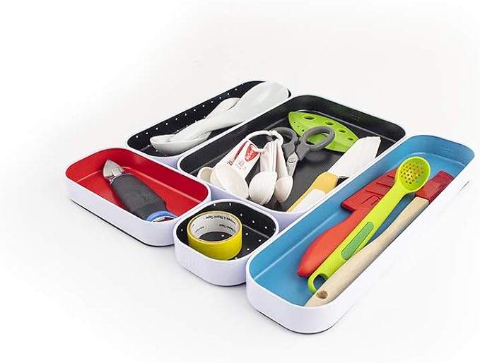 Three by Three Seattle 5 Piece Metal Organizer Tray Set - Image 2