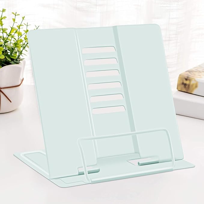 MSDADA Desk Book Stand Metal Reading Rest Book Holder Angle Adjustable Stand by ColoryourlifewithMSDADA