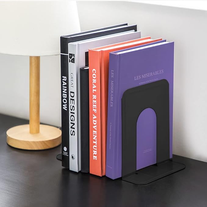 MaxGear Book Ends Universal Premium Bookends - Image 7