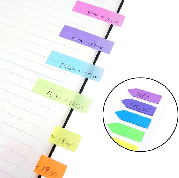 560PCS Page Markers Sticky Index Tabs Book Annotation Bookmark Notes Small Pop - Image 5