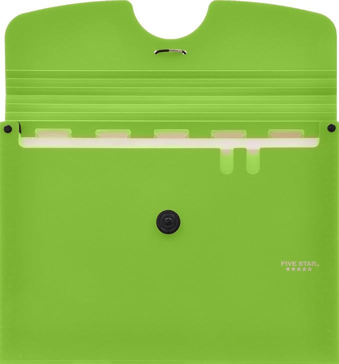Five Star 6 Pocket Expanding File Organizer, Plastic Expandable File Folders - Image 8