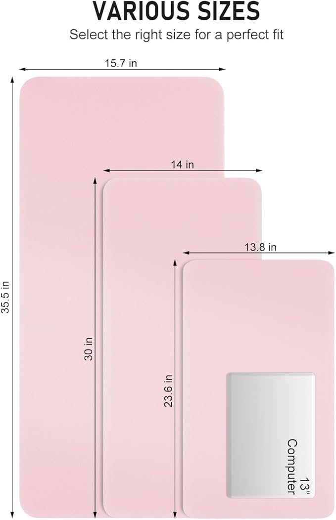 Desk Pad, 35.5" x 17" PU Leather Non-Slip Desk Mat Large Mouse Pad - Image 6