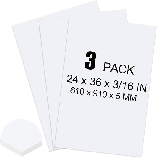 ToLanbbt 3 Pack White Foam Board, Displaying by ToLanbbt
