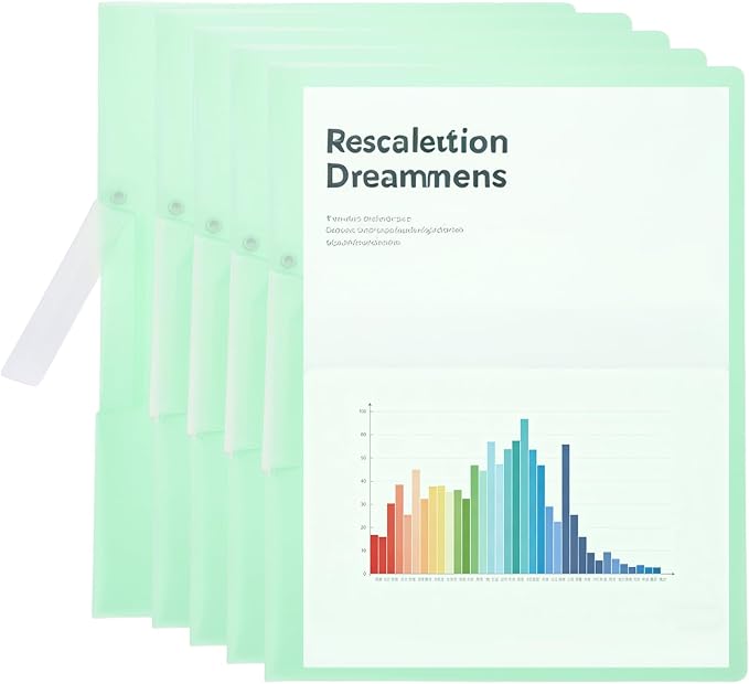 PATIKIL 5 Pack Clear Report Covers by PATIKIL