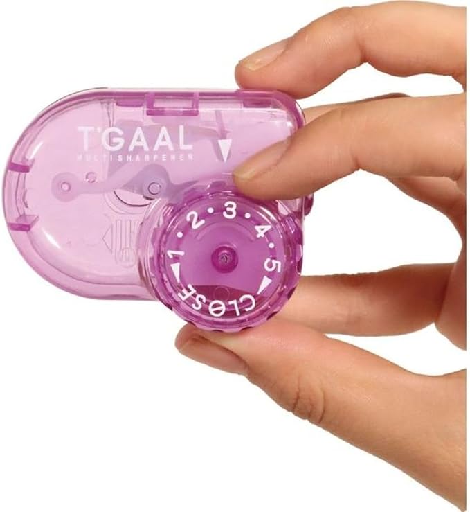 KUTSUWA STAD T'GAAL Angle Adjustable Pencil Sharpener | Translucent Purple - Image 3