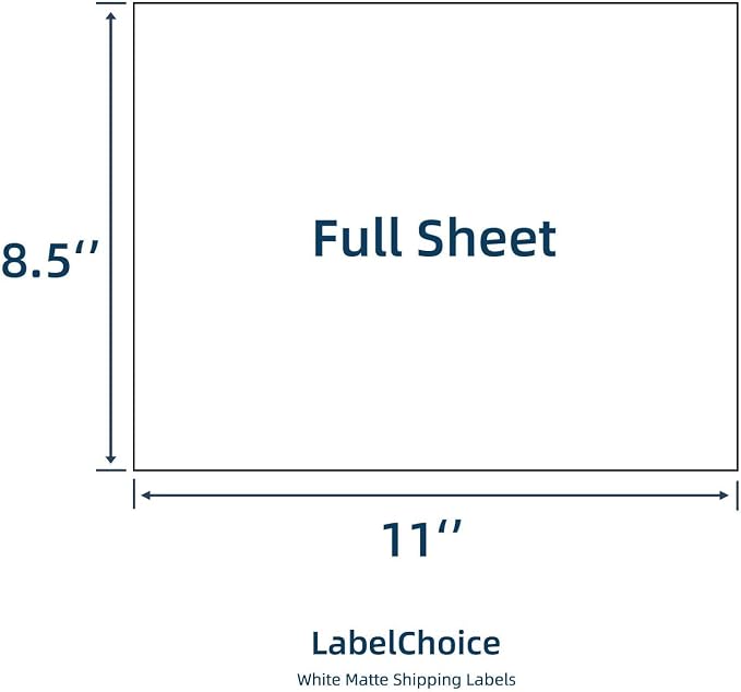 Full Sheet Shipping Labels 8.5 x 11 - Image 2