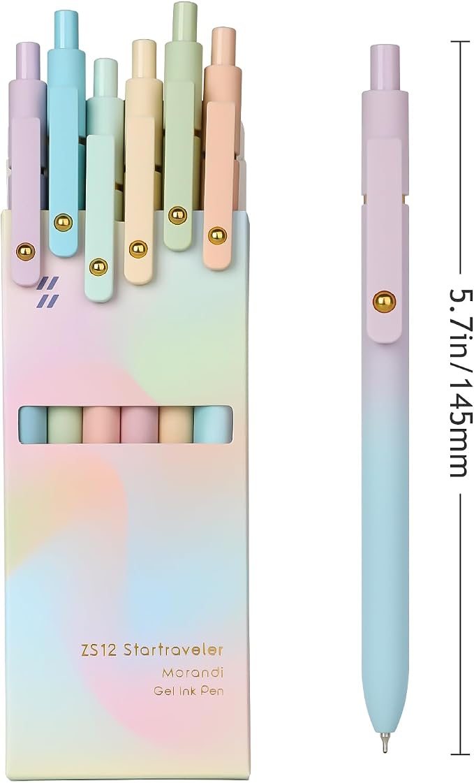 Ddaowanx Gel Pens, 0.7mm Quick Dry Fine Point Smooth Writing Pens, Cute Office - Image 2