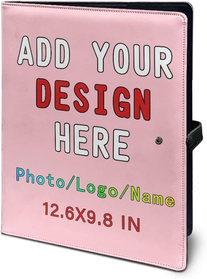 Personalized Padfolio Clipboard Folder Add Your Own Logo Text Text, Custom - Image 5