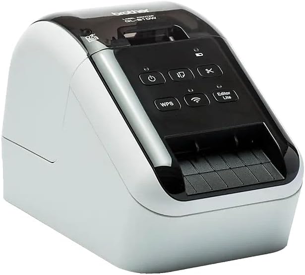 Brother QL-810Wc Professional Label Printer with USB and WiFi connectivity, Ultra-Fast Printing up to 110 Labels per Minute with Standard Address Label in Monochrome, Black & Red Printing Available-DeskLoop Office