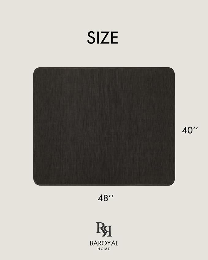 BARoyal Office Chair Mat for Hardwood Floor Under Desk Computer Rolling Chair - Image 6
