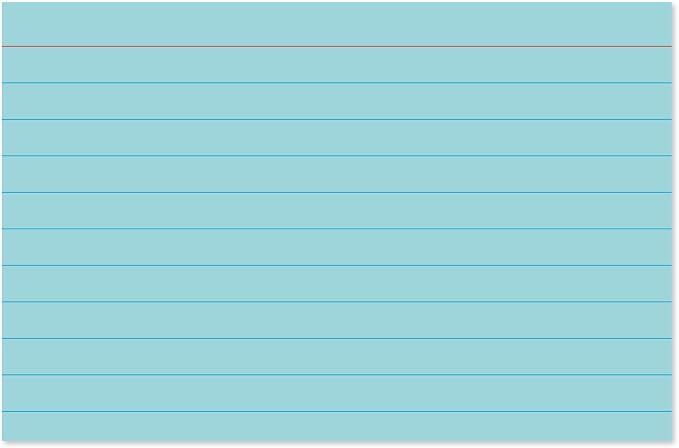 C-Line 4" x 6" Assorted Color Ruled Index Cards - Image 8