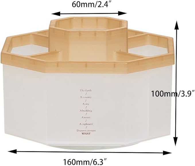 Desk Organizer, 360-Degree Rotating Multi-Functional Pen Holder, 5 Compartments Desktop Stationary Organizer, Home Office Art Supply Storage Box Caddy-DeskLoop Office