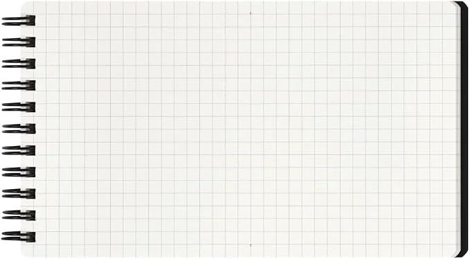 Maruman Mnemosyne Grid Notebook- Horizontal 3.94" x 7.09" Layout, 80 Sheets / - Image 4