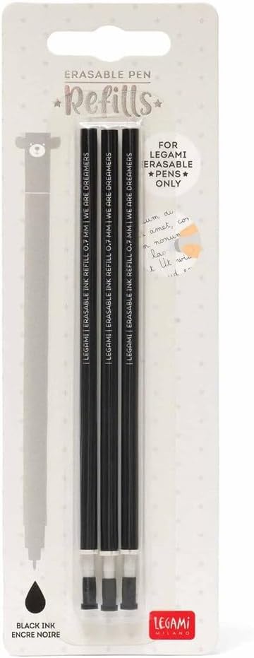 Legami Refill for Erasable Gel Pen, 13 cm Height, 0.7 mm Tip by Legami