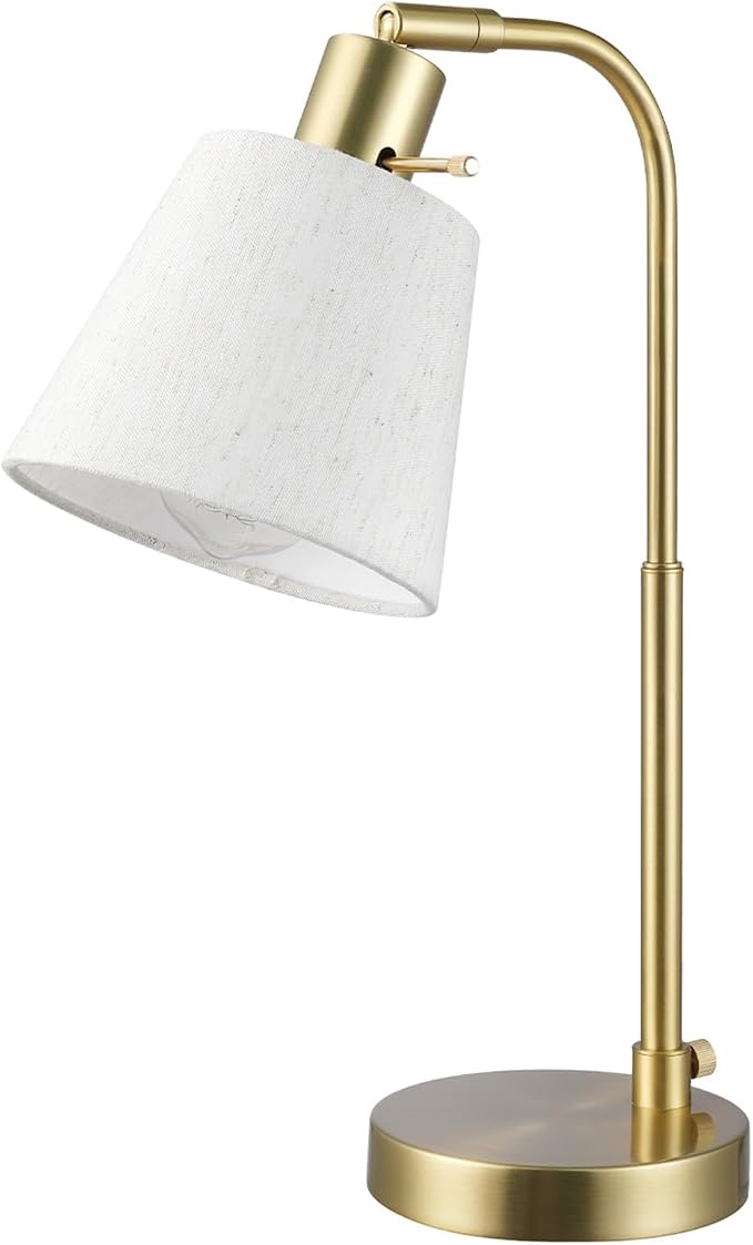 Globe Electric 61000057 16" Desk Lamp, Matte Brass Finish, Adjustable Pivot by GlobeElectric