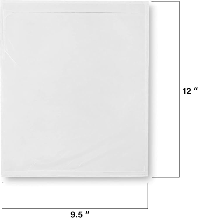 MT Products Clear Plastic Blank Envelope Pouch 9.5" x 12" - Image 3