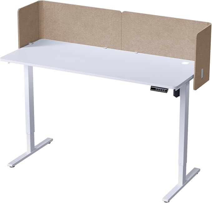 ERGO COLLECT Desk Privacy Panel, 2-in-1 Adjustable Acoustic Desktop Partition by ERGOCOLLECT