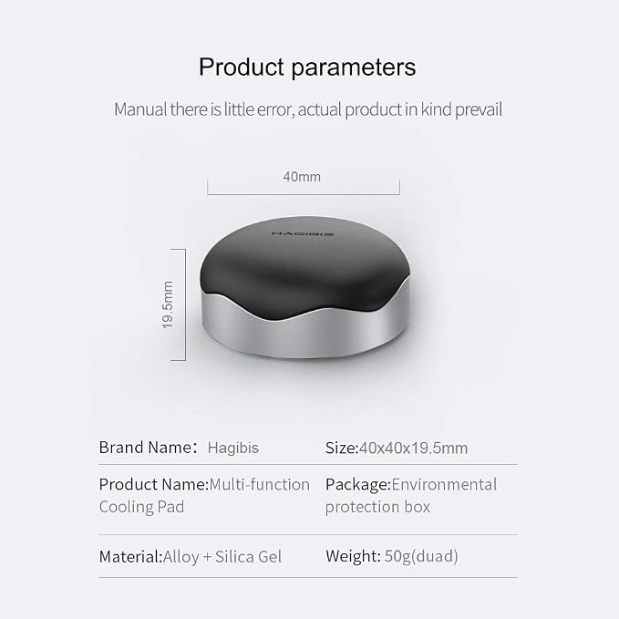 Hagibis Laptop Cooling Pad, Ergonomic Laptop Stand Small Invisible Cooler Ball - Image 7