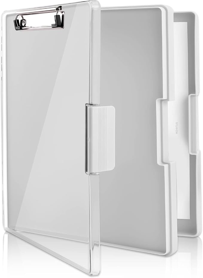 SFLHHDM Clipboard with Storage, Heavy Duty Clip Boards 8.5x11 with 2 Storage - Image 4