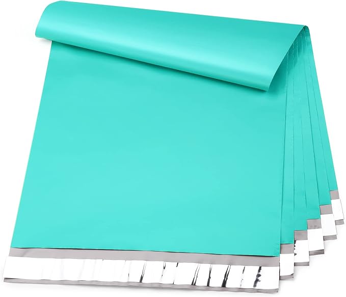 Metronic Teal Poly Mailers 14.5x19 Large Poly Mailers 100 Pack Self-Seal by METRONIC