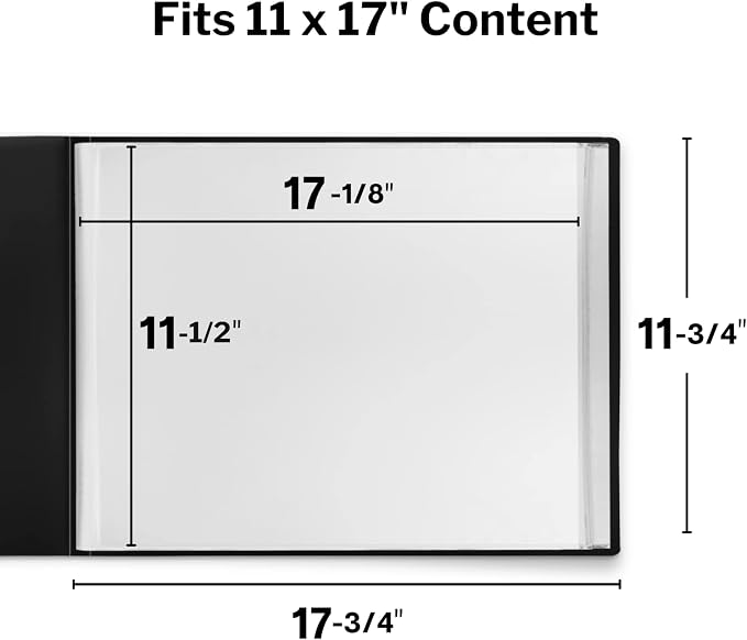 Dunwell 11x17 Portfolio Binder, Presentation Book - Image 6