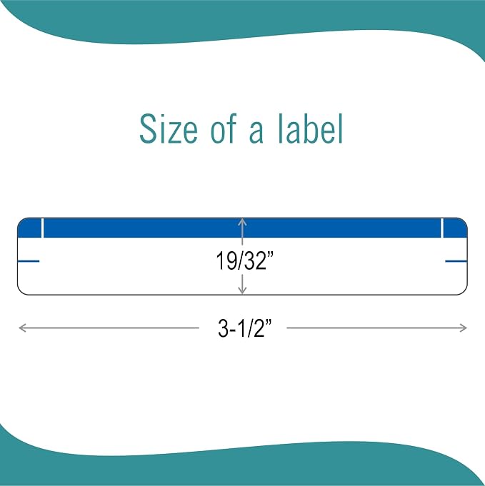 File Folder Labels 28 Sheets Light Blue File Labels a Total of 252 File Labels - Image 2