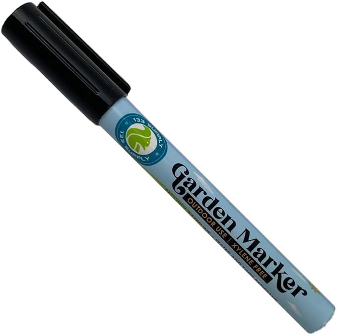 6 Pack Garden Marker Pen Permanent Markers Black - Image 9