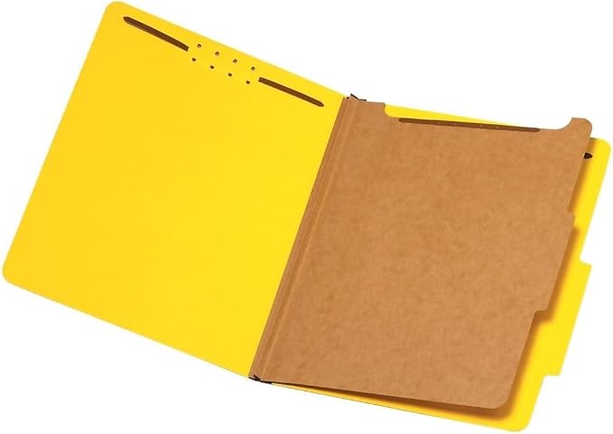 Pendaflex Classification Folders, 1 Divider, Embedded Fasteners, 2/5 Cut Tab by TOPSProducts