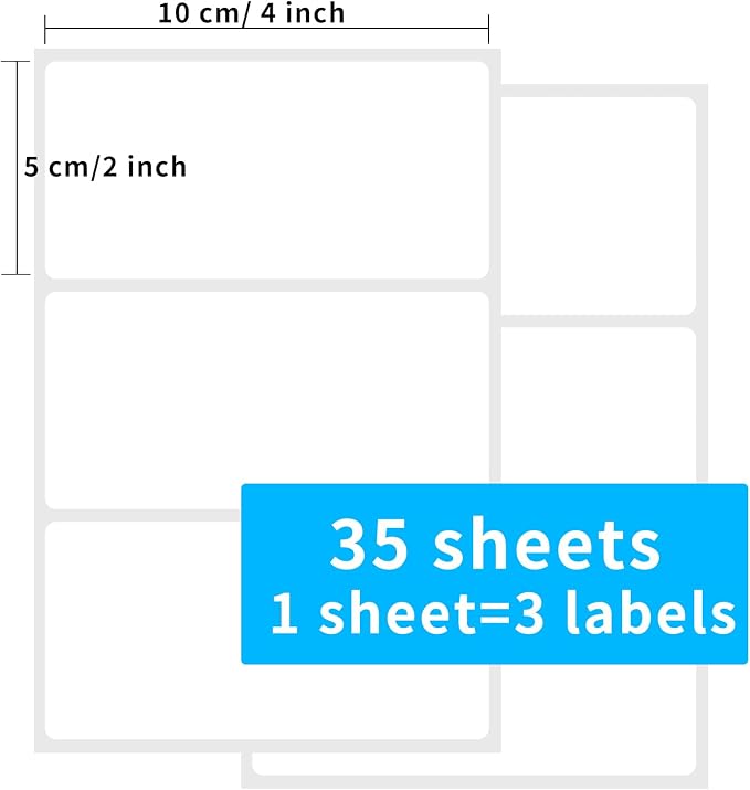 2×4 Inch Removable Blank Freezer Labels, Water/Oil/Tear Resistant/Ink Won't - Image 3