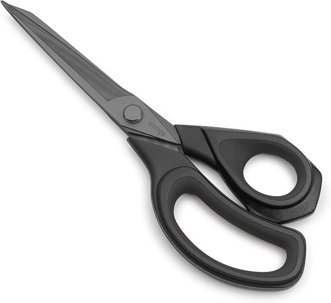 LIVINGO 9.5” Sharp Fabric Scissors, All Purpose Heavy Duty Titanium Coated by LIVINGO