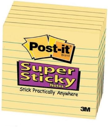 Post-it Super Sticky Lined Notes, 6 Sticky-Note Pads, 4 x 4 in., School Supplies - Image 4