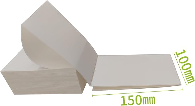 4x6 (100x150mm) Fanfold Direct Thermal Shipping Labels (8 Stacks | 4000 Labels)-DeskLoop Office